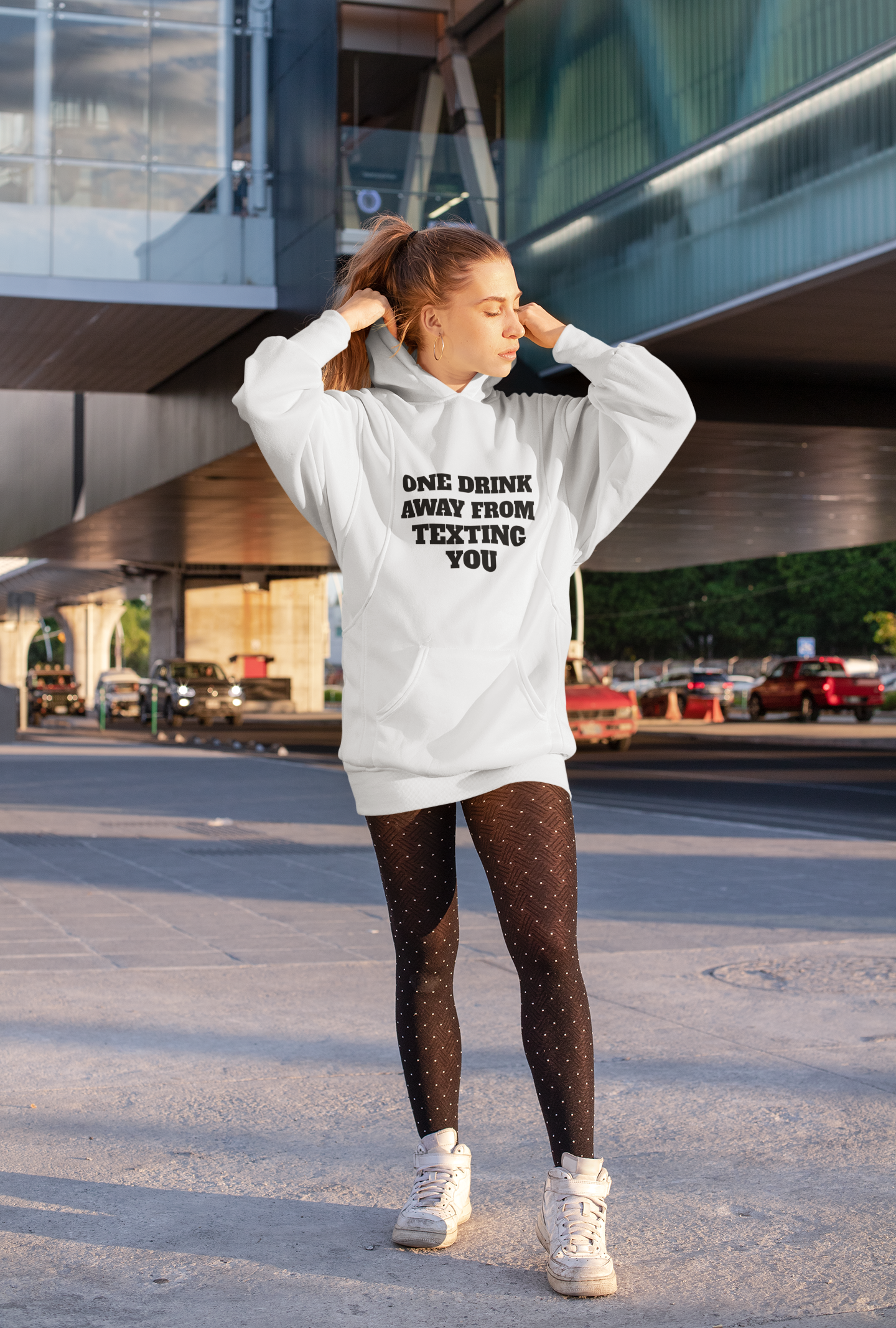 One Drink Away From Texting You Hoodie
