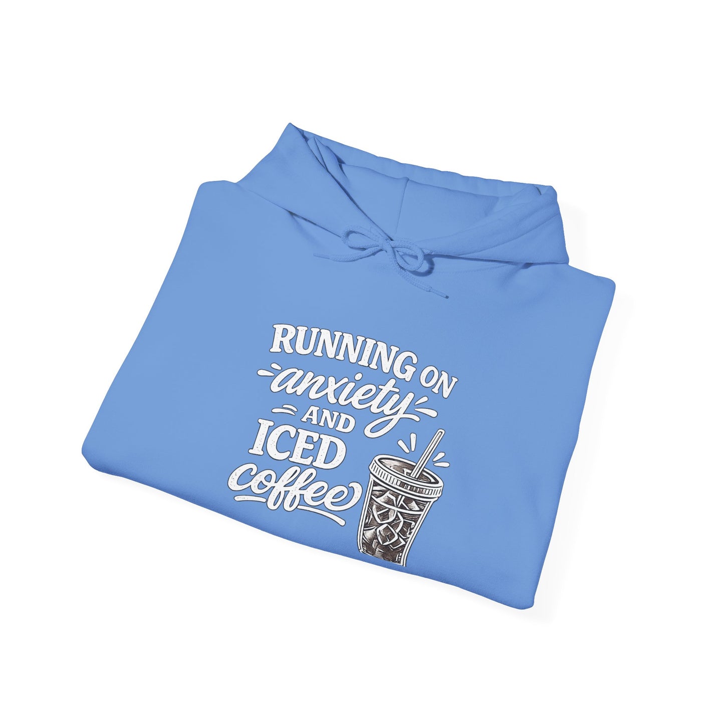 Running on Anxiety and Iced Coffee Hoodie
