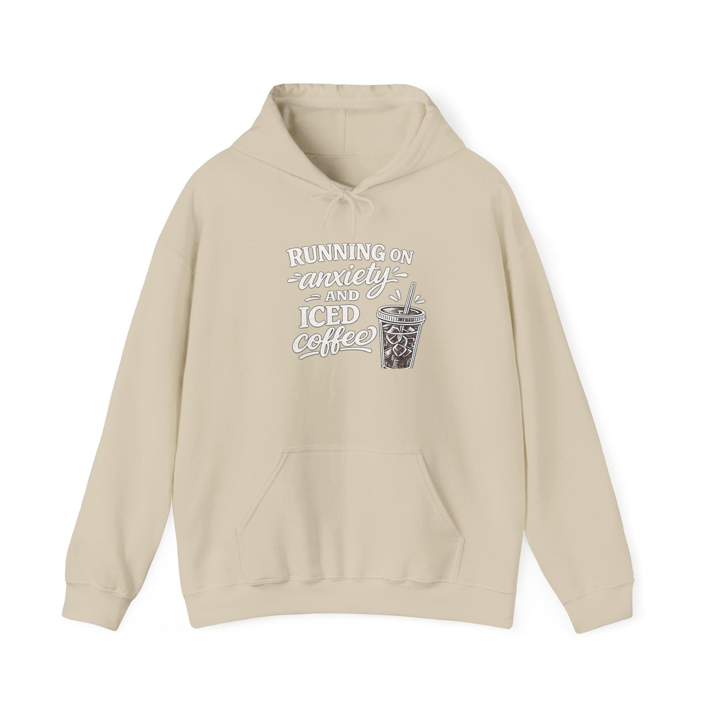 Running on Anxiety and Iced Coffee Hoodie
