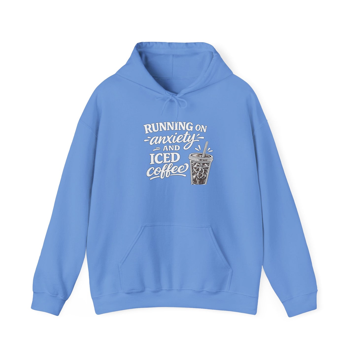 Running on Anxiety and Iced Coffee Hoodie
