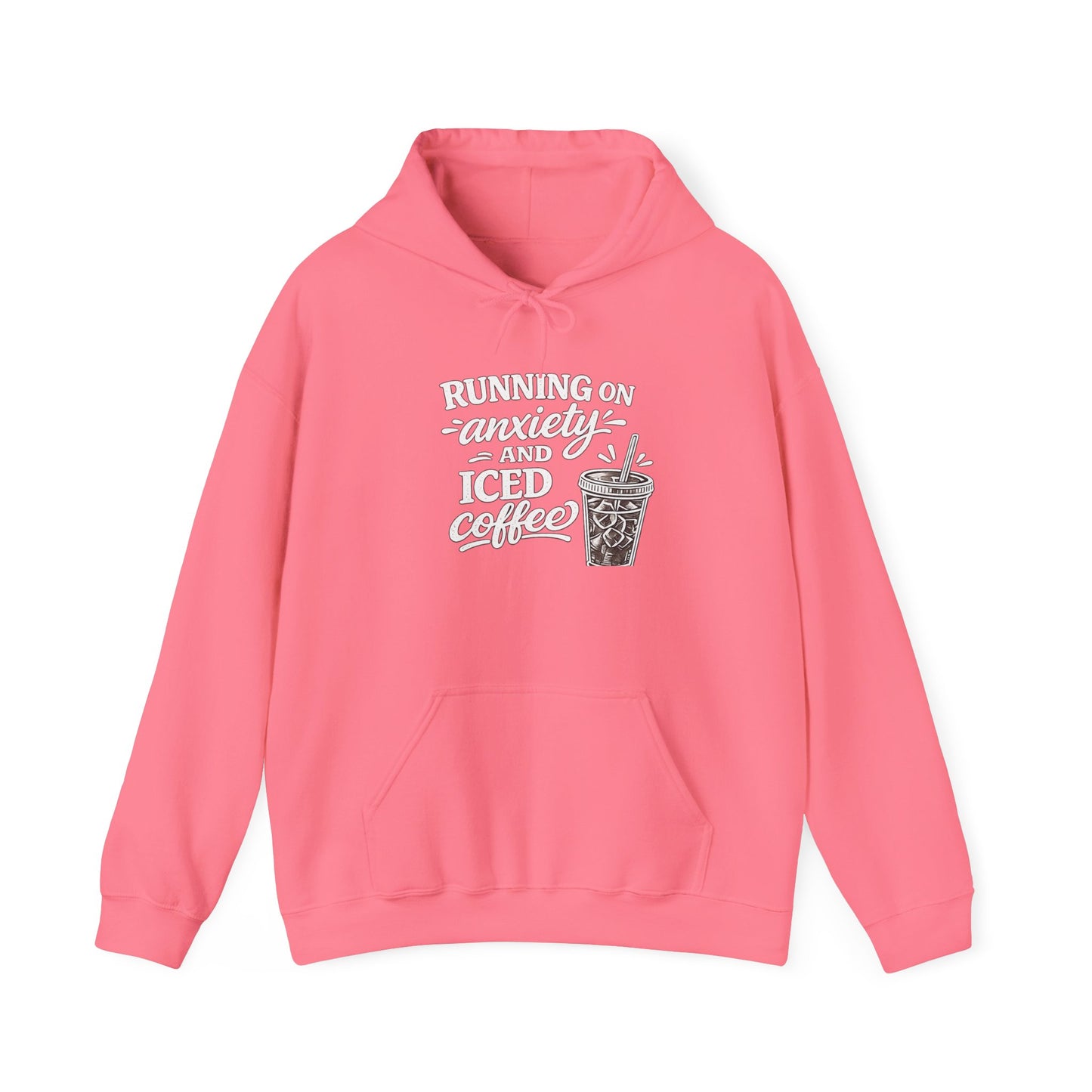 Running on Anxiety and Iced Coffee Hoodie