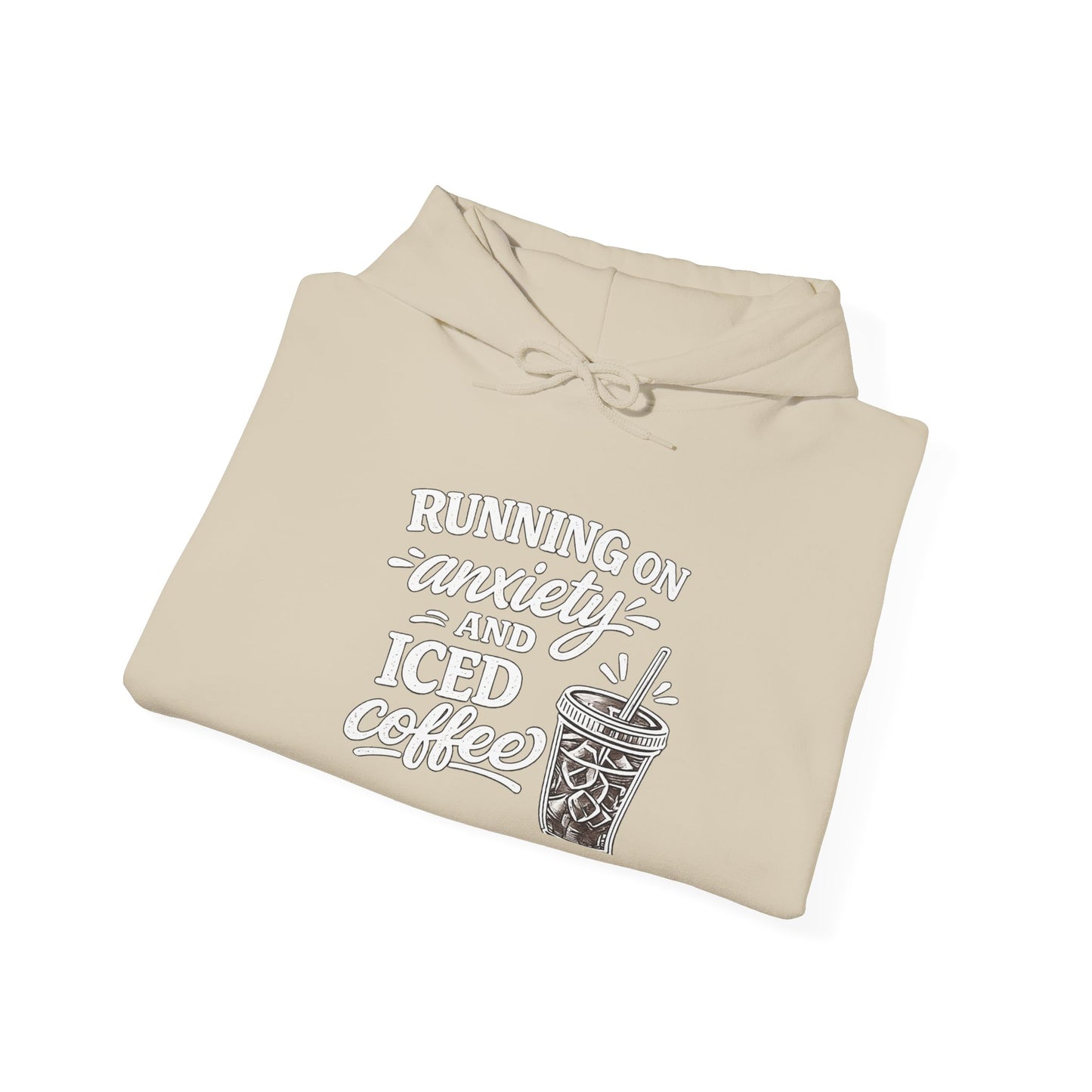 Running on Anxiety and Iced Coffee Hoodie