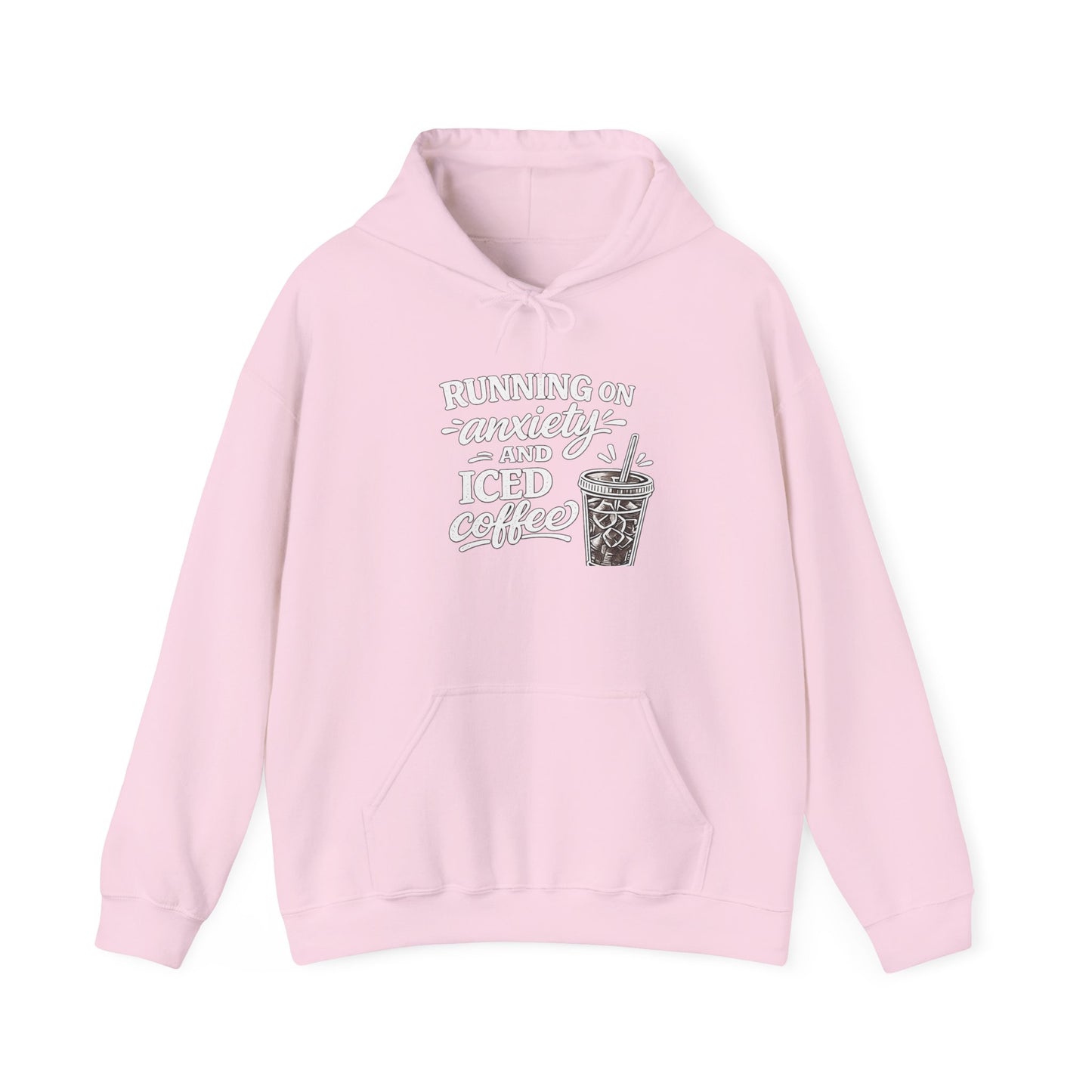 Running on Anxiety and Iced Coffee Hoodie